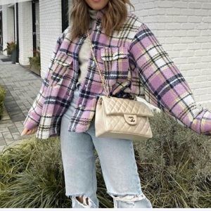 Zara Shacket with Jewel Buttons